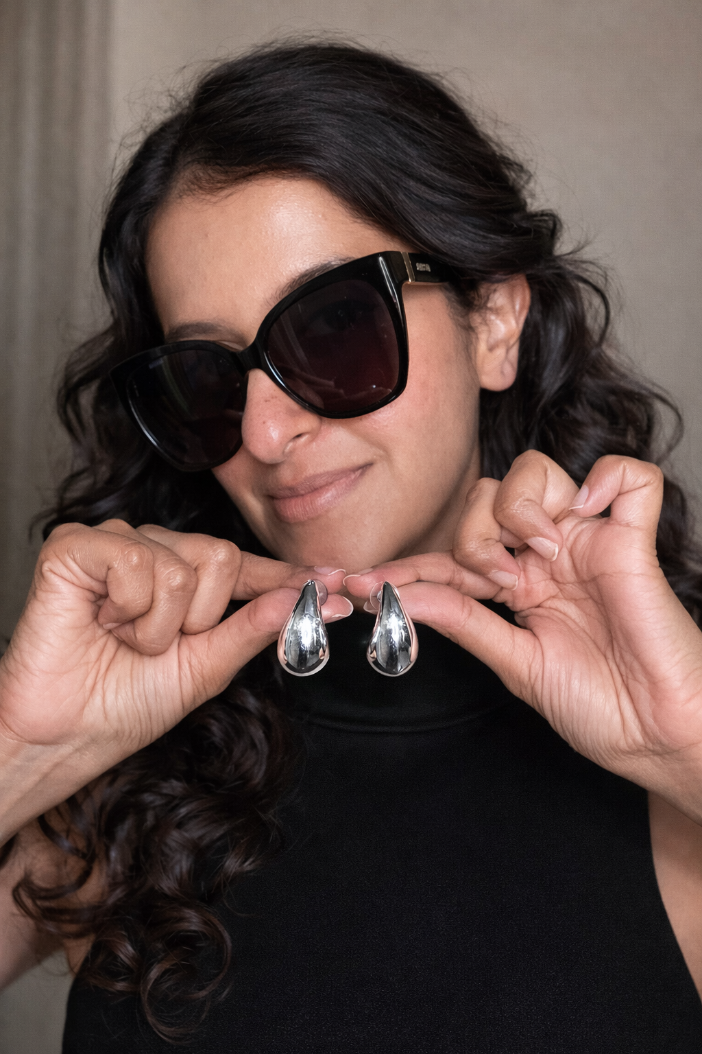 Teardrop Silver earrings