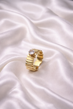 Golden vibe Adjustable ring