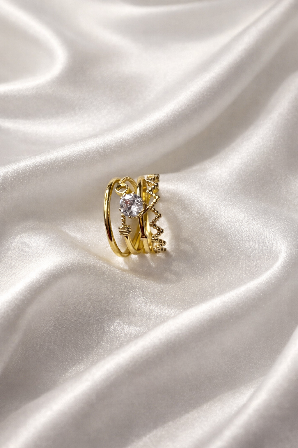 Cosmic curve Adjustable ring