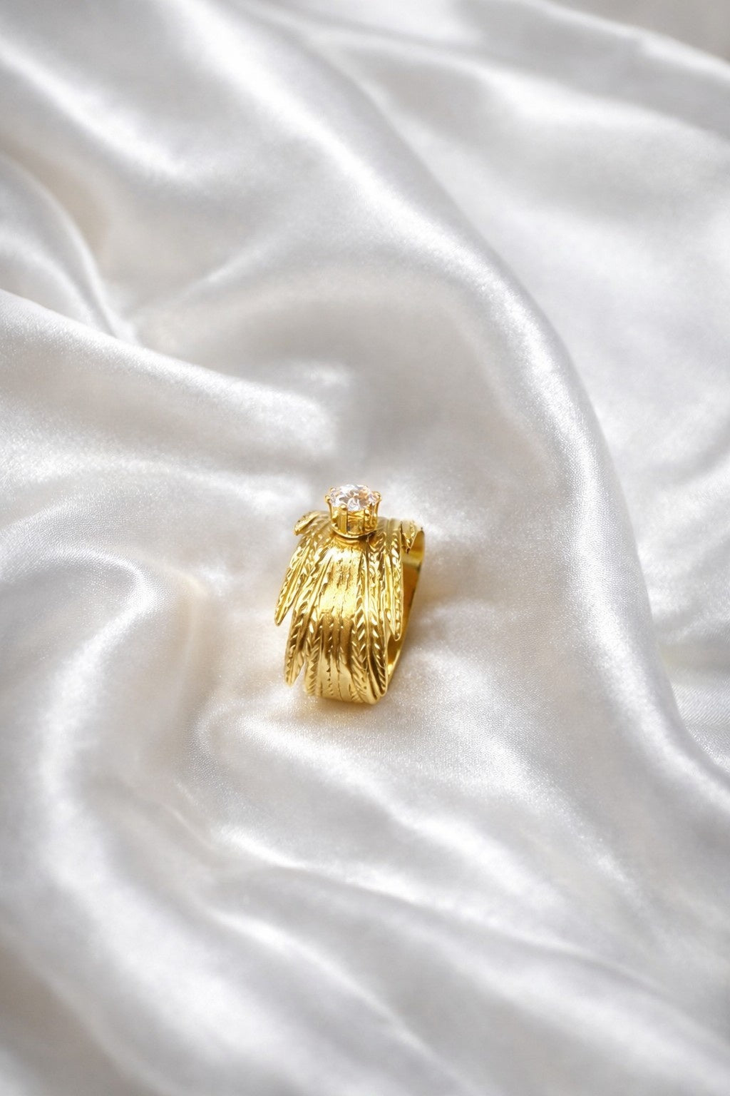Golden Halo Statement Ring