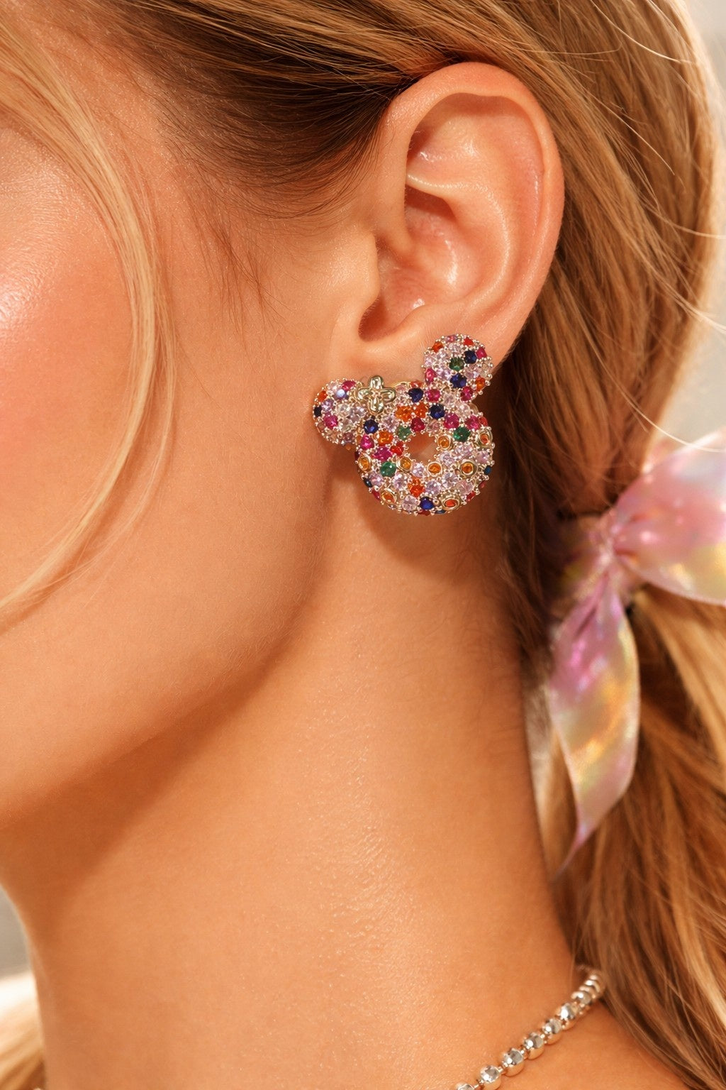 Mickey Mouse Studs- Multicolor