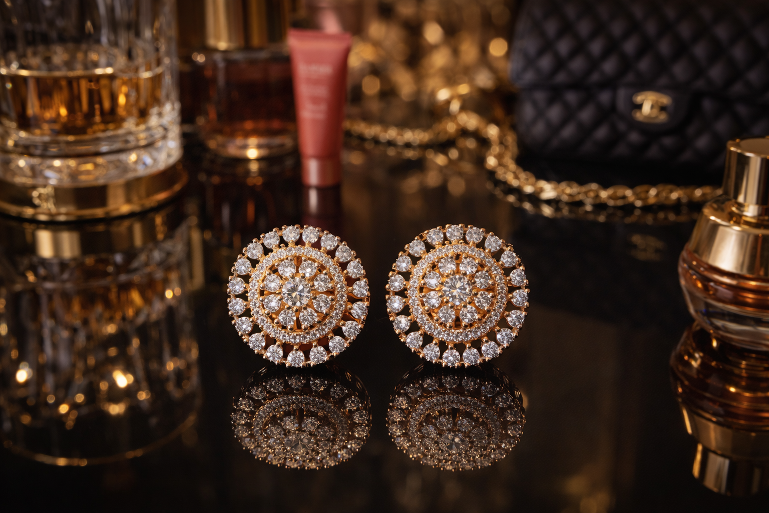 Nooré Royale Studs- Golden