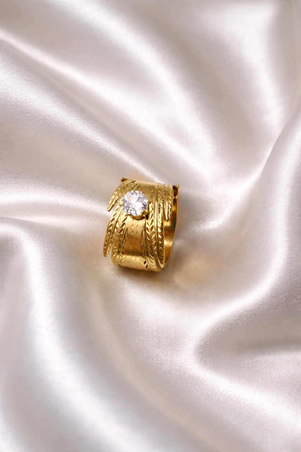 Golden Halo Statement Ring