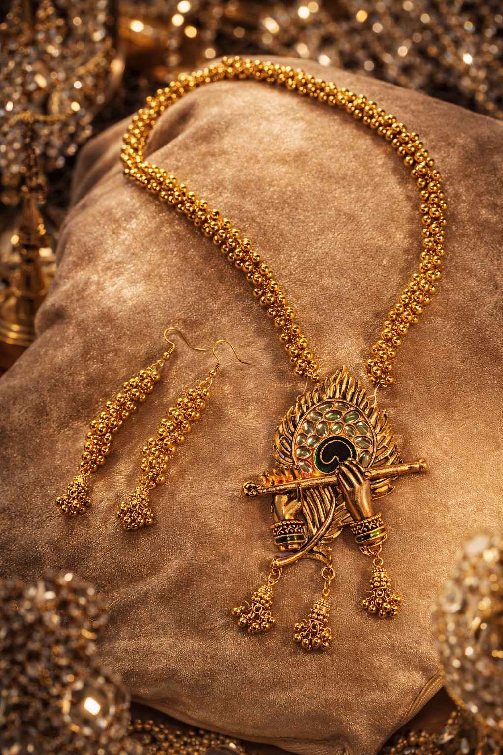 Krishna necklace- with earrings
