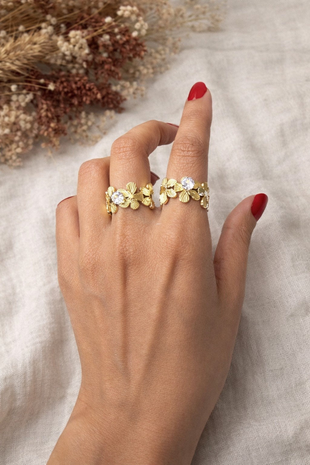 Golden Bloom Ring