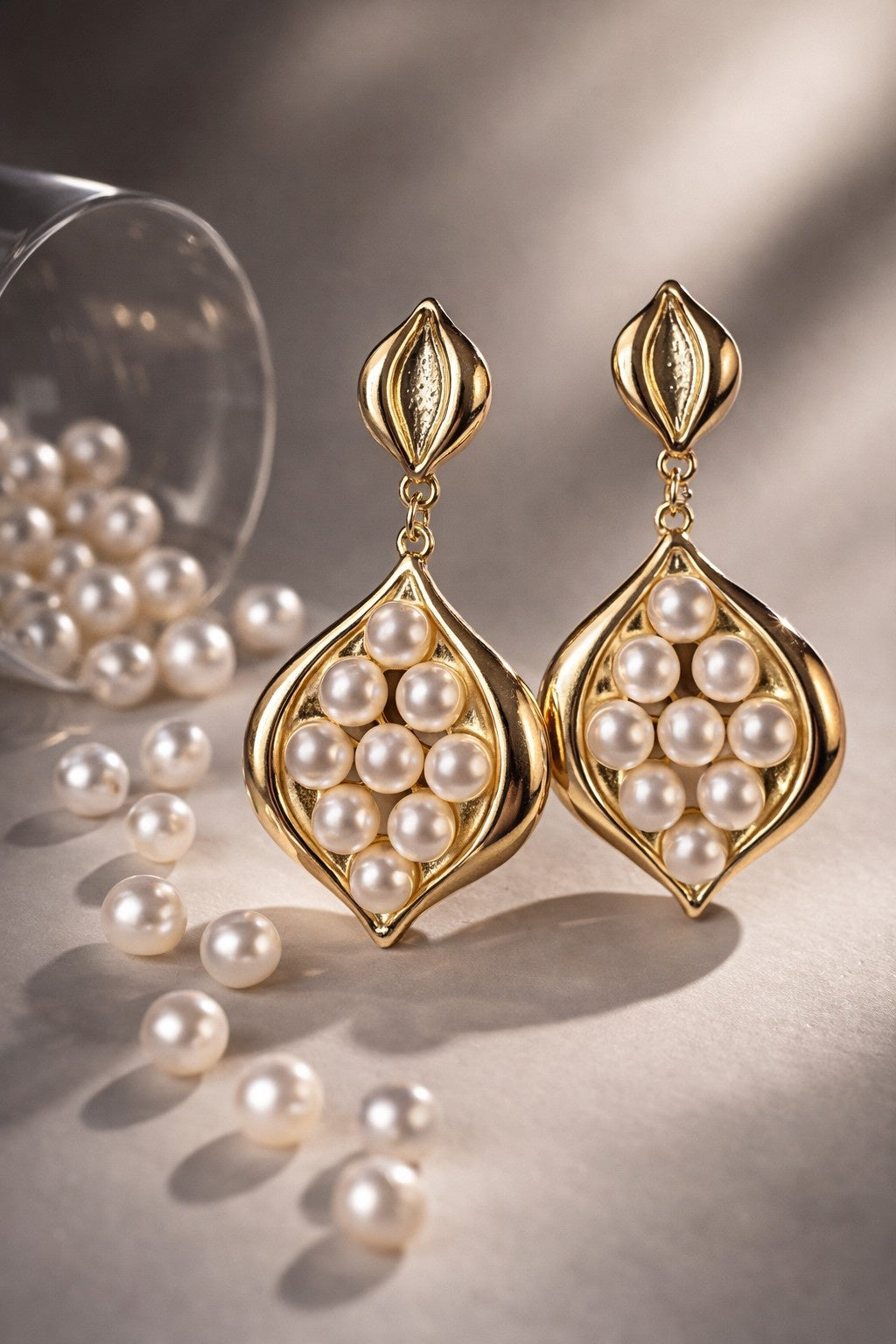 Gold Pearl Droplets