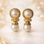 Pearl droplet earrings