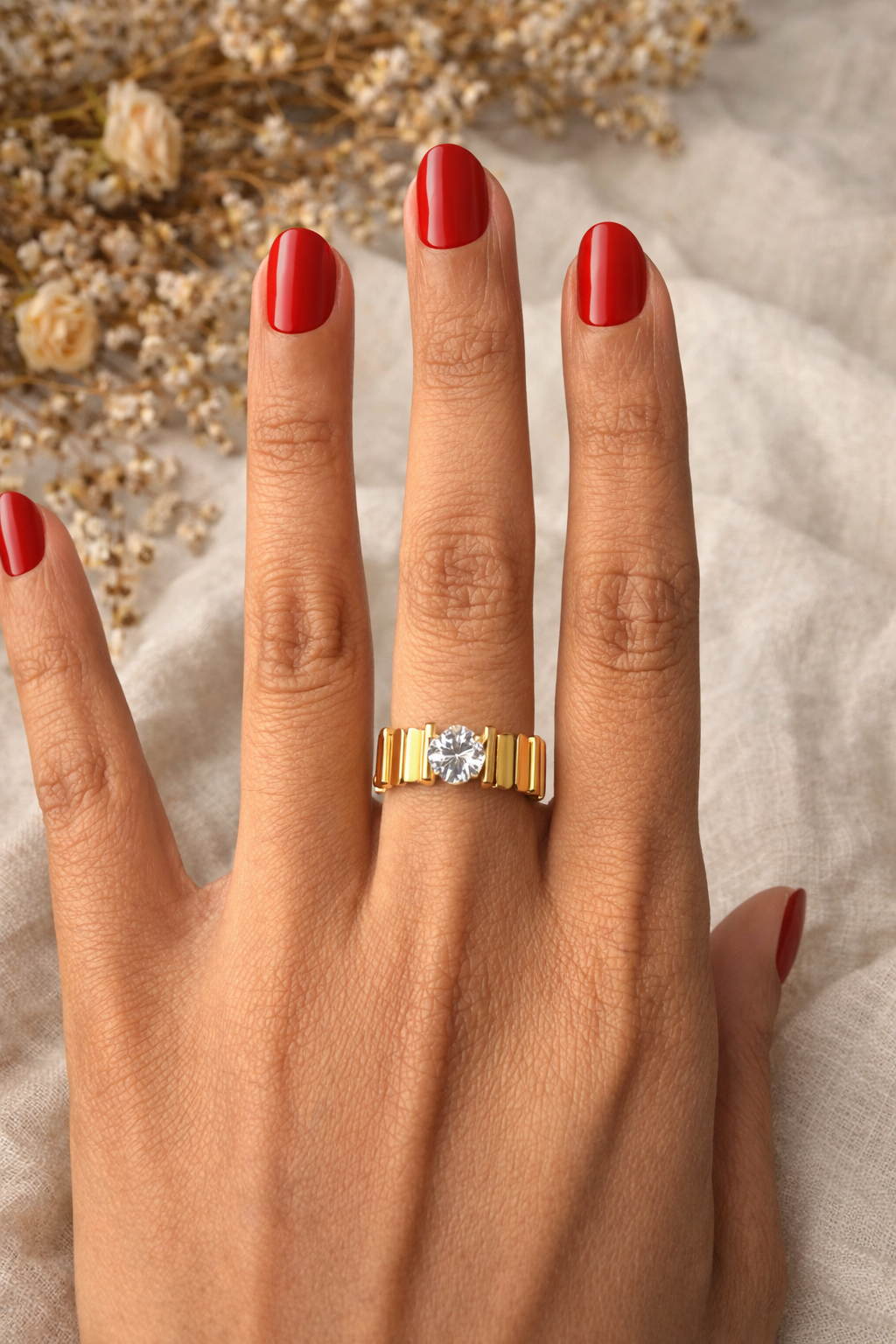 Golden vibe Adjustable ring