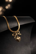 Bow Heart Necklace