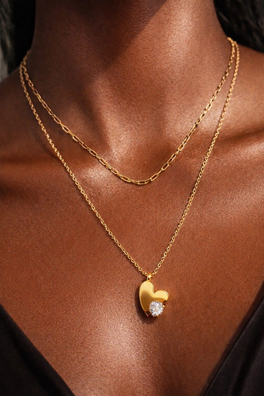 Heart double Chain