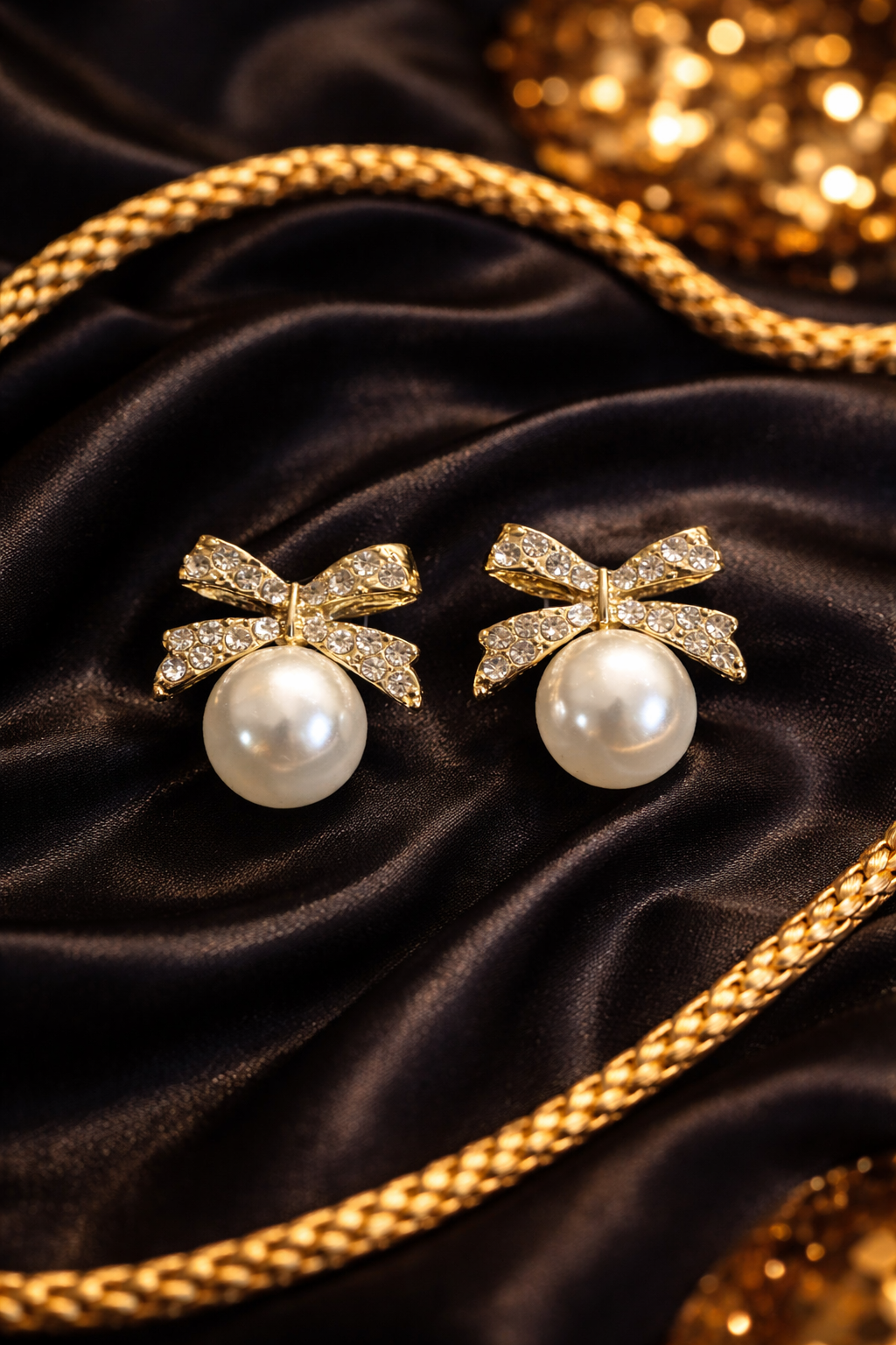 Pearl Bow earrings
