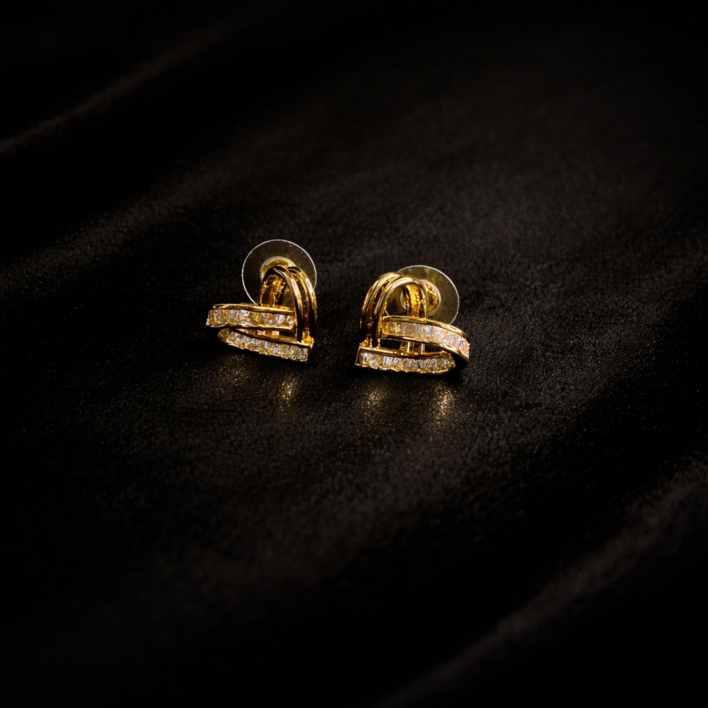 Heart studs