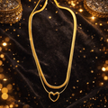 Golden Heart Layered Necklace
