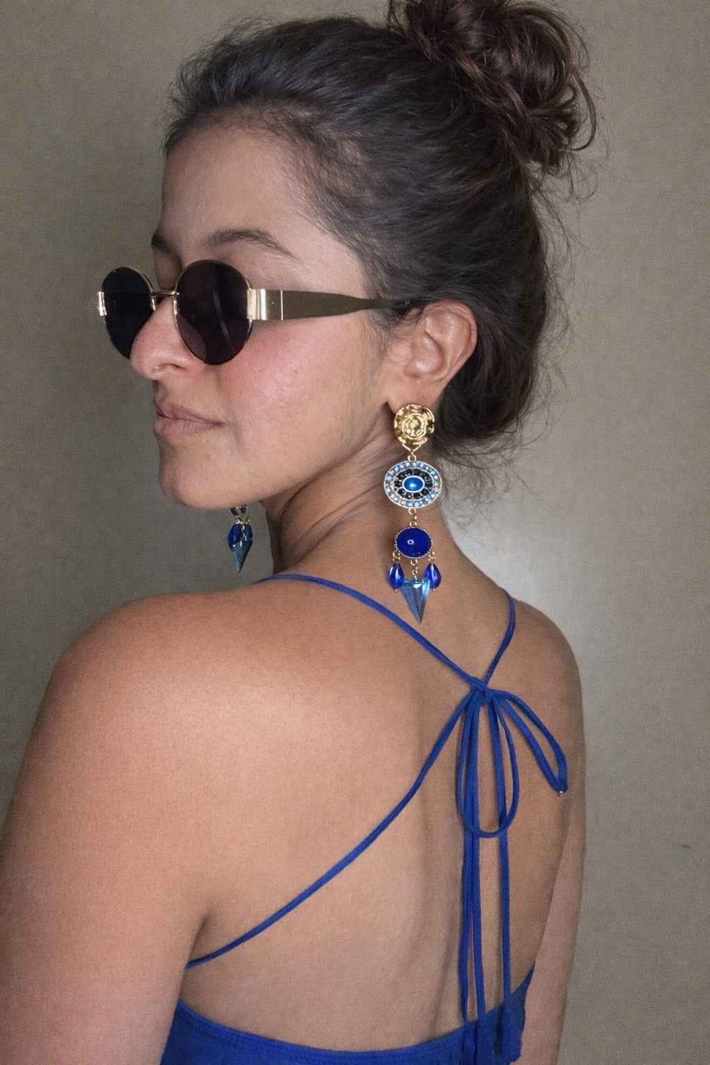 Blue Celestial Fall earrings