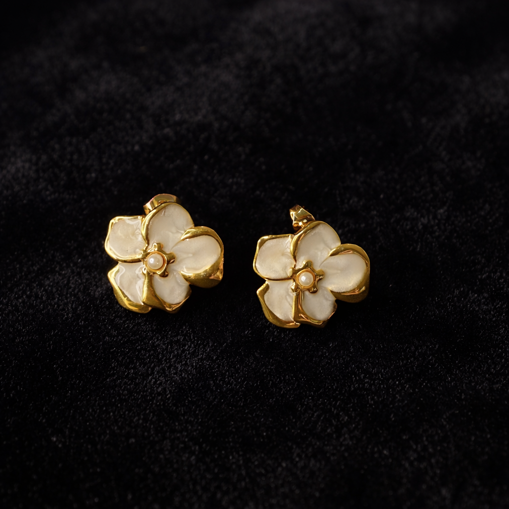 Ivory Enamel studs