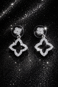 Lumière Stud Drops- Silver