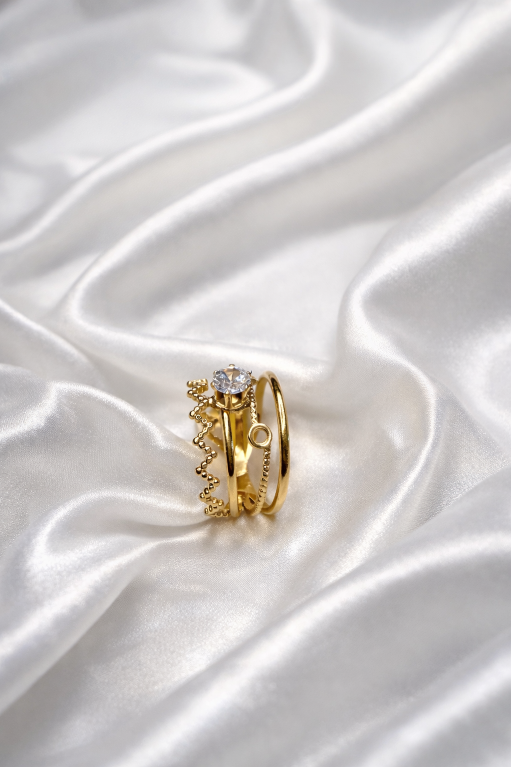 Cosmic curve Adjustable ring
