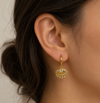 Evil eye earrings