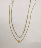 Double layered necklace
