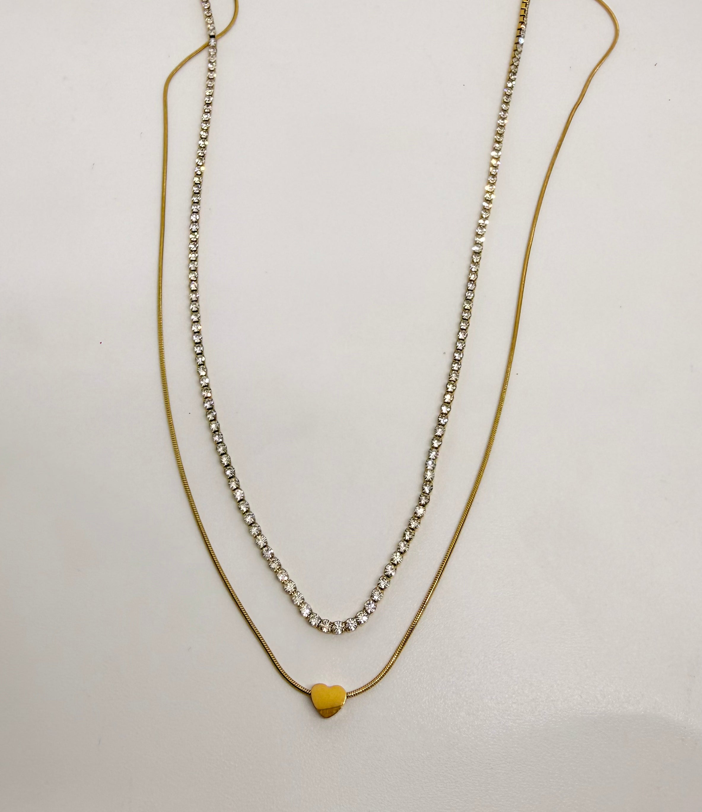 Double layered necklace