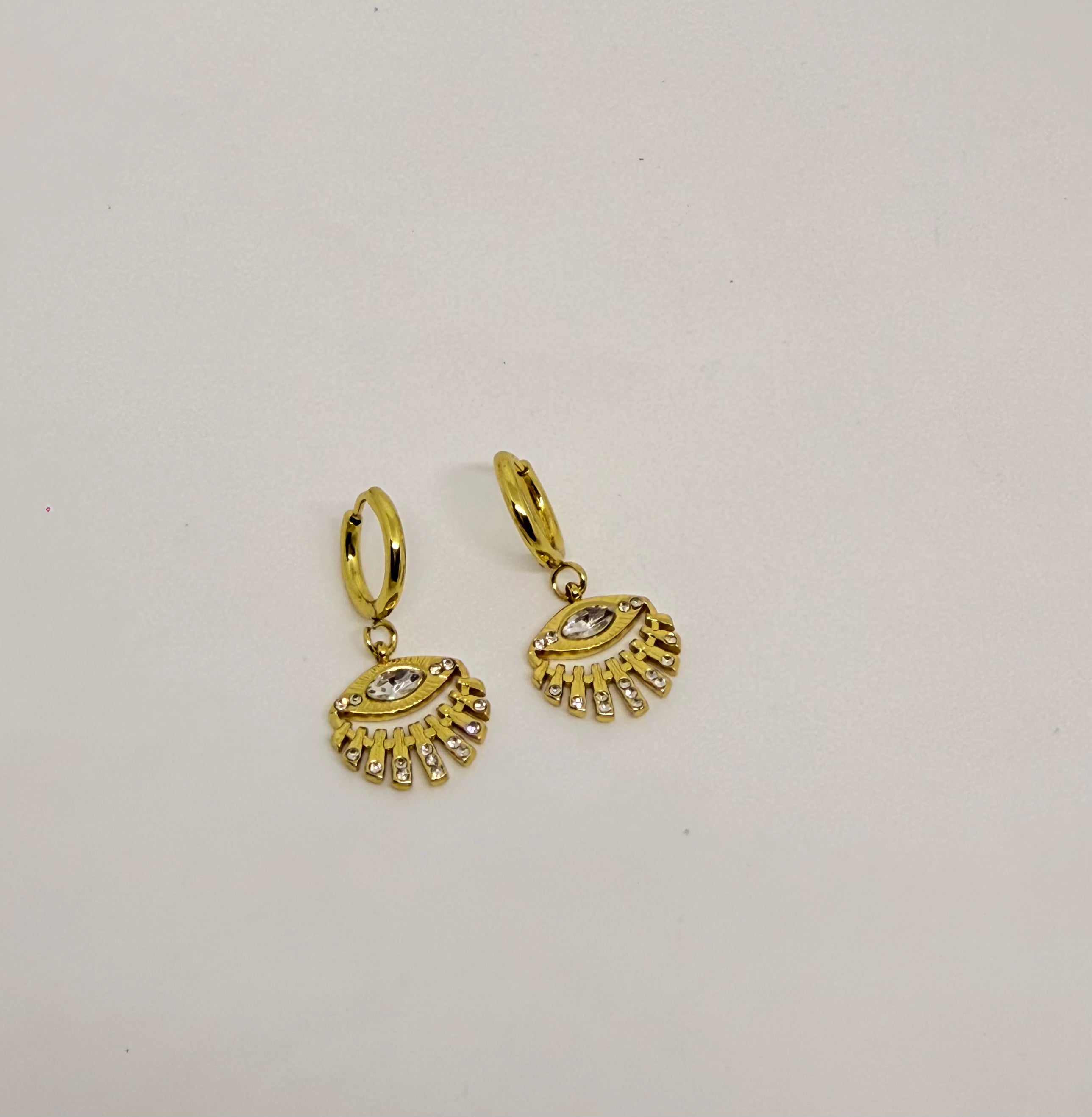 Evil eye earrings