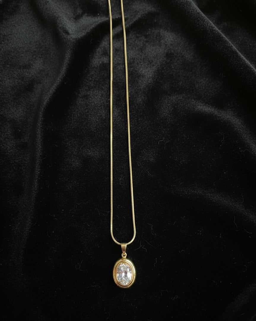 Solitaire Glow Pendant Necklace